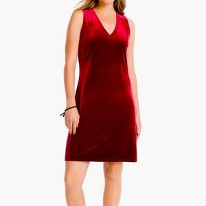 White House Black Market. Plush Velvet shift dress, size 8.